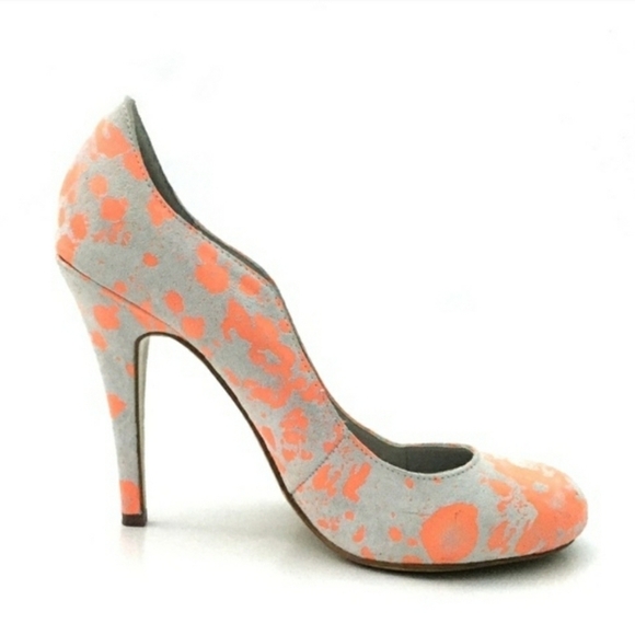 Kelsi Dagger Lillian Pain Splatter Round Toe Pumps Size 6.5 - Picture 1 of 12